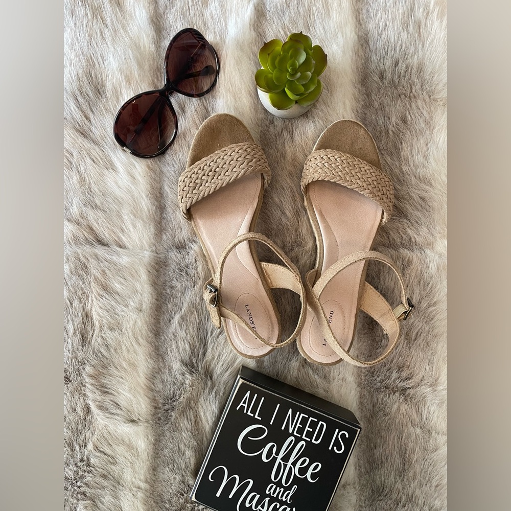 Jute wedge sandals